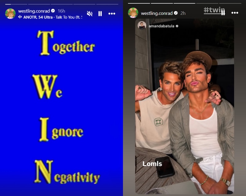 Summer House West Wilson and Amanda batula Ignore Negativity and Call Each Other Twin
