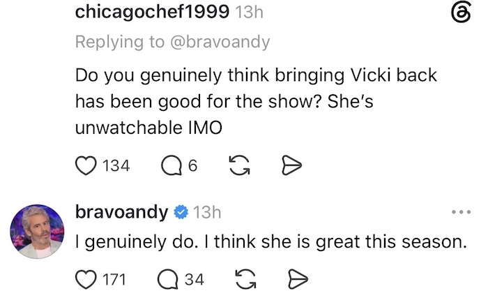 Andy Cohen Defends Vicki Gunvalson's Return to RHOC
