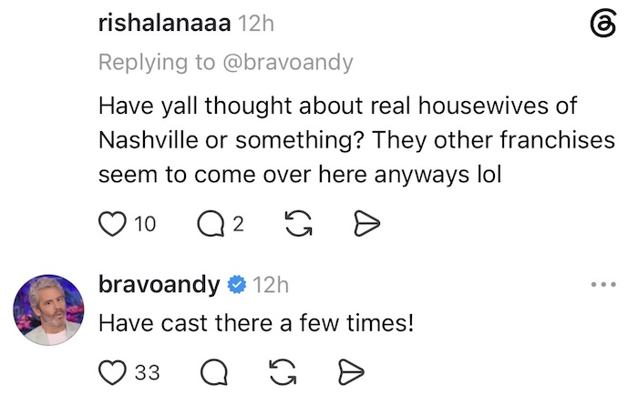 Andy Cohen Explains Why There is No Real Housewives of Nashville