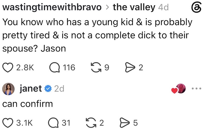 The Valley Janet Caperna Praises Jason Amid Danny Booko Backlash