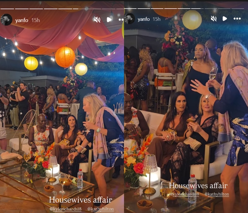 RHOBH Kyle Richards Kathy Hilton Sutton Stracke Film in Ghana