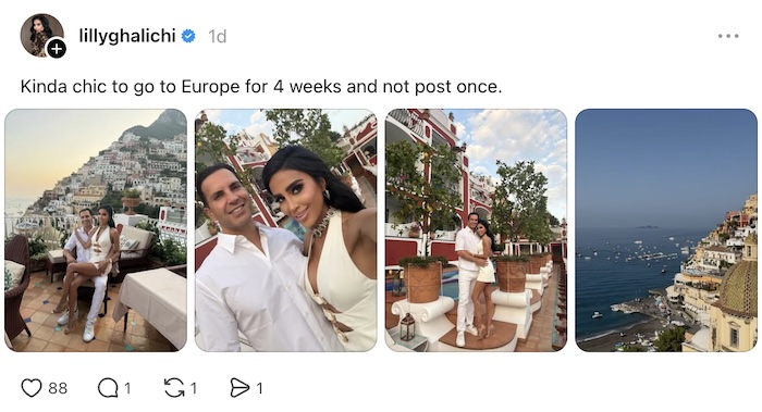 Shahs of Sunset Lilly Ghalichi and Husband Dara Mir in Europe After Calling Off Divorce
