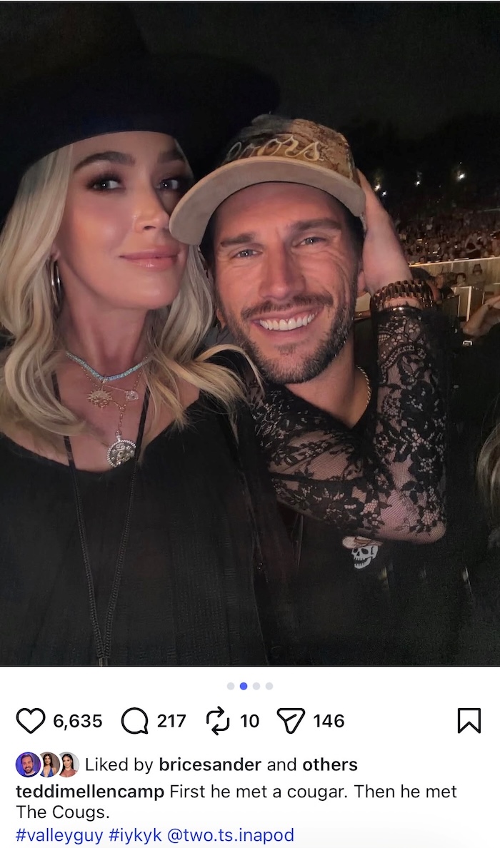 RHOBH Teddi Mellencamp Goes Public With New Boyfriend After Mentioning Valley Guy on Podcast