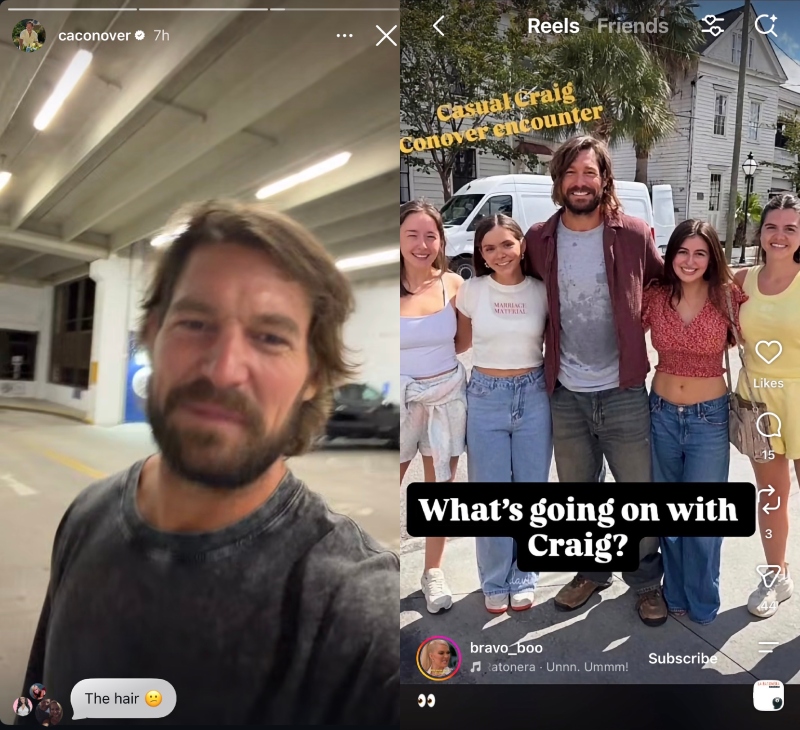 Southern Charm Craig Conover Shows Off Scruffy Look
