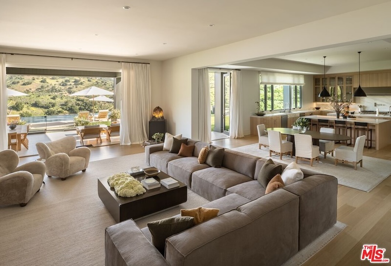 RHOBH Diana Jenkins Kitchen and Living Room