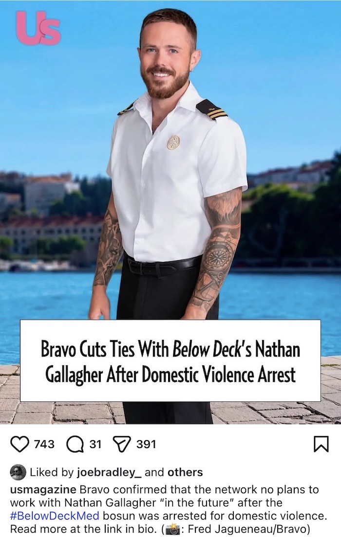 Below Deck Med Joe Bradley Reacts to Bravo Cutting Tie With Nathan Gallagher