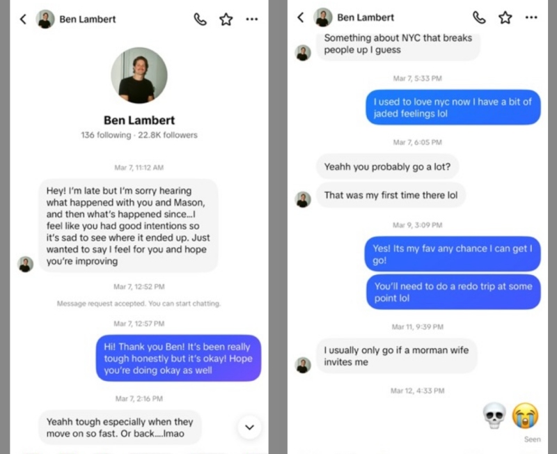 SLOMW Layla Taylor Leaks Ben Lambert's DMs