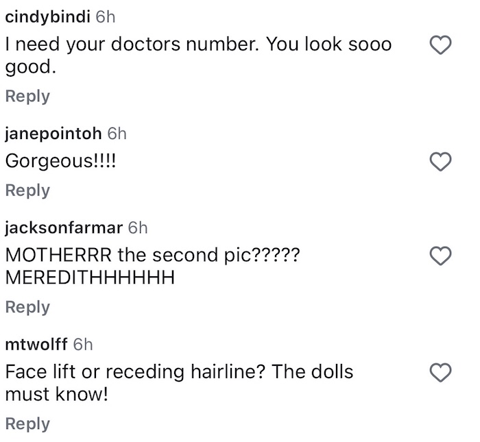Meredith Marks Fans Suspect Facelift After New Pic
