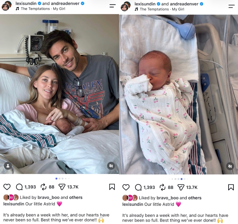 Summer House Andrea Denver and Lexi Sundin Welcome Daughter Astrid