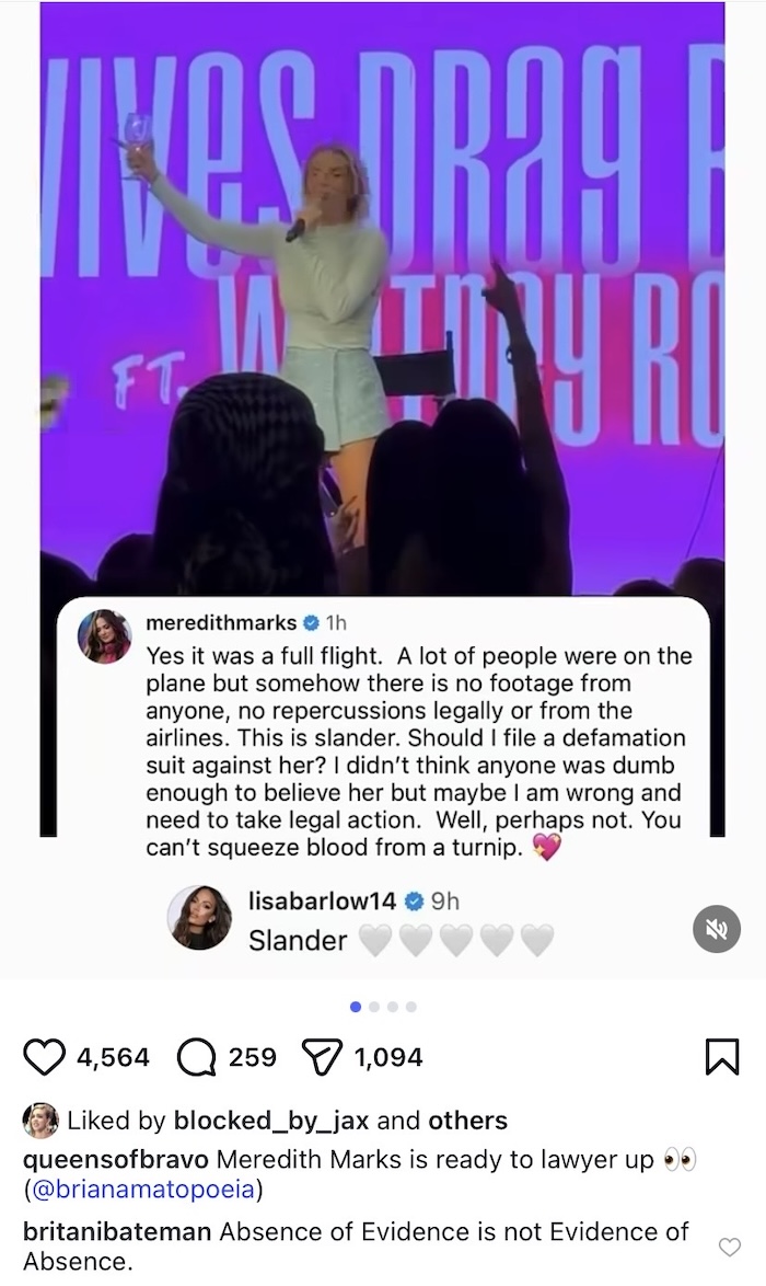 RHOSLC Britani Bateman Reacts to Meredith Marks Threatening Whitney Rose With Lawsuit