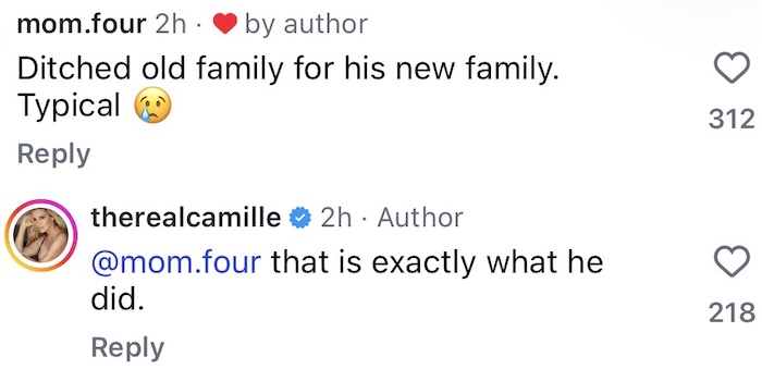 RHOBH Camille Grammer Accuses Ex Kelsey of Ditching Old Family for New Family