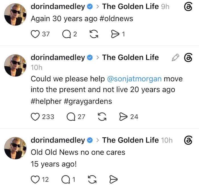 Dorinda Medley Shades Sonja Morgan for Living in the Past