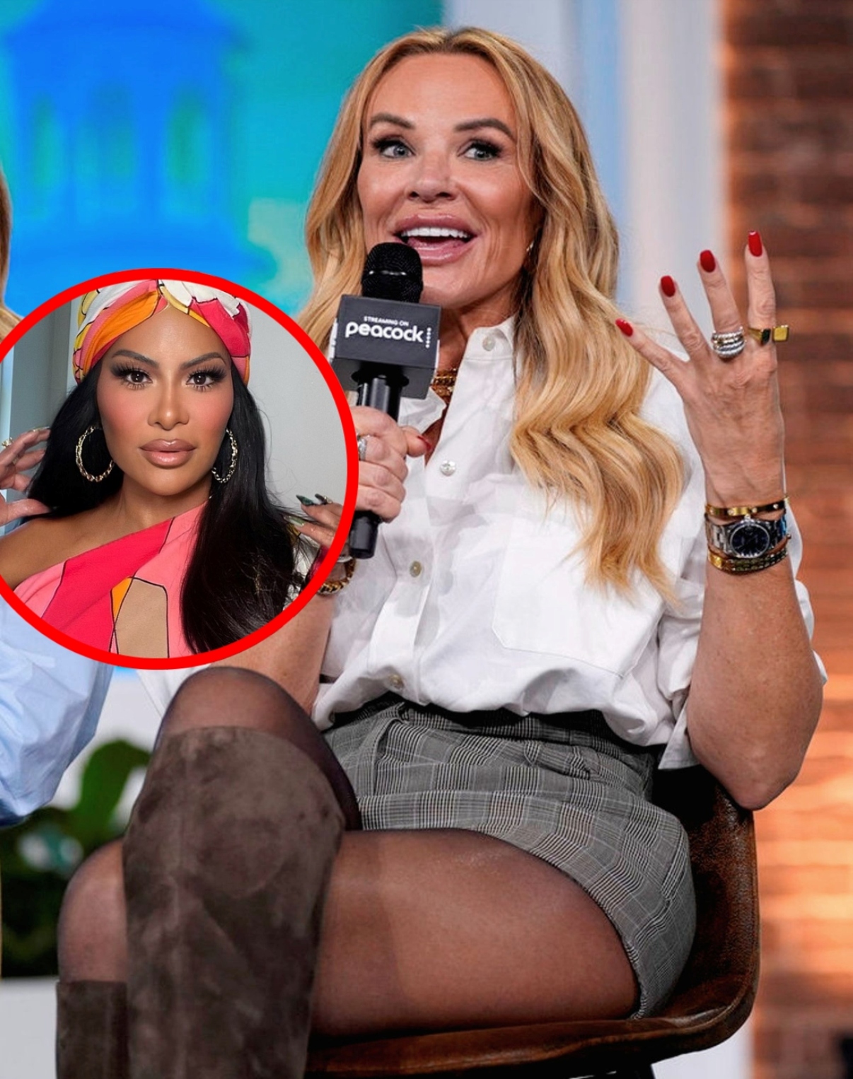 VIDEO: 'RHOSLC' Star Heather Gay Gets Booed After Admitting She's No Longer Sure Jen Shah Gave Her the Black Eye