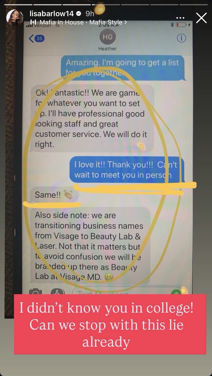 RHOSLC LIsa Barlow Calls Out Heather Gay for Claiming They Didn't Know Each Other in College
