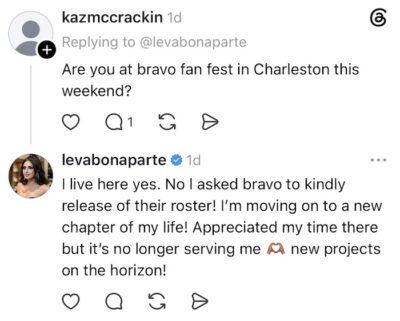 Leva Bonaparte Confirms Southern Hospitality Exit