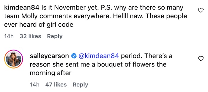 Southern CHarm Salley Carson Agrees Molly O'Connell Violated Girl Code With Austen Kroll Hookup